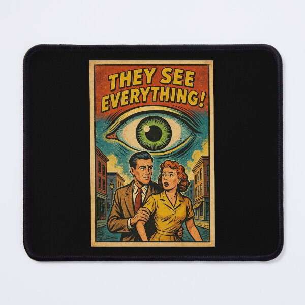 Item preview, Vintage Sci-Fi Comic Poster – They See Everything designed and sold by The Devil's Bargain.