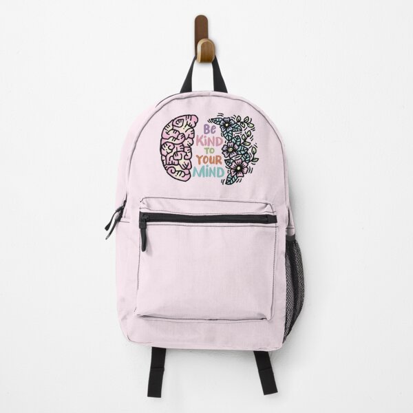 Item preview, Be Kind to Your Mind – Positive Mental Health Floral Brain Design designed and sold by chillaxcats.