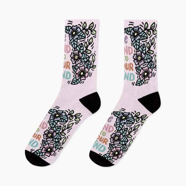 Item preview, Be Kind to Your Mind – Positive Mental Health Floral Brain Design designed and sold by chillaxcats.