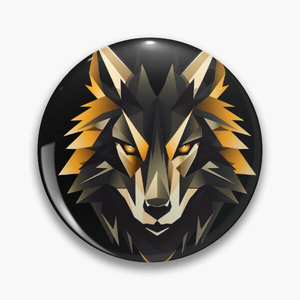 Item preview, Low Poly Fire Wolf – Fierce Digital Precision designed and sold by Daagath.