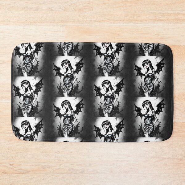 Item preview, Tattooed Goth Girl beautiful pinup poster art designed and sold by Vintage Designs +.