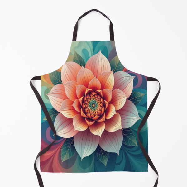 Item preview, Radiant Bloom – Georgia O’Keeffe inspired flower in digital symmetry and vibrant color flow designed and sold by FotoworldEdel.