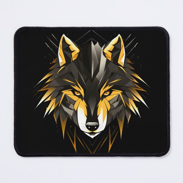 Item preview, Prismatic Alpha Wolf – Gold-Edged Precision designed and sold by Daagath.