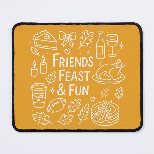 Item preview, Friends Feast & Fun – Friendsgiving Thanksgiving Doodle Design for Cozy Fall Apparel & Gifts designed and sold by SkyTastic.