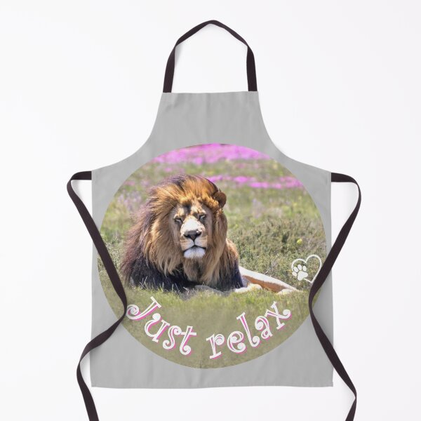 Item preview, Just relax – Relaxed lion in South Africa | Strength & serenity in nature designed and sold by Katja LebenFreude.