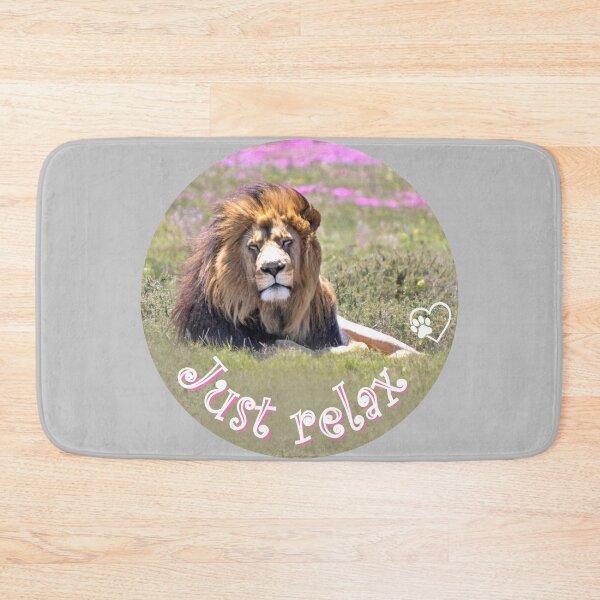 Item preview, Just relax – Relaxed lion in South Africa | Strength & serenity in nature designed and sold by Katja LebenFreude.