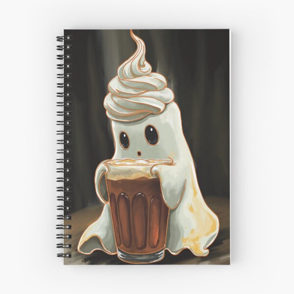 Item preview, Tiny Ghost Loves Pumpkin Spice Latte designed and sold by NatureBrushbyMariela.