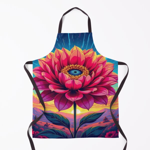 Item preview, Cosmic Bloom – surreal flower rising in desert light with sun, moon & celestial rays designed and sold by FotoworldEdel.