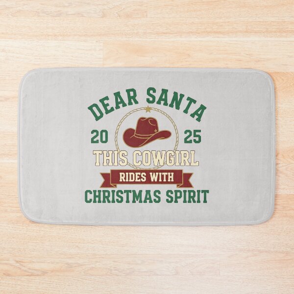 Item preview, Dear Santa This Cowgirl Rides with Christmas Spirit – Western Christmas Design for Holiday Apparel & Gifts designed and sold by SkyTastic.