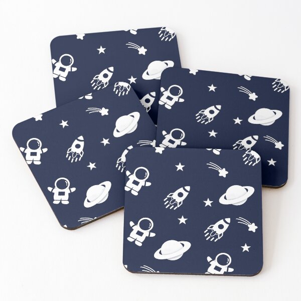 Item preview, Large Pattern Astronaut in space on a Navy Background By Eliza designed and sold by Katrina-Clayton.