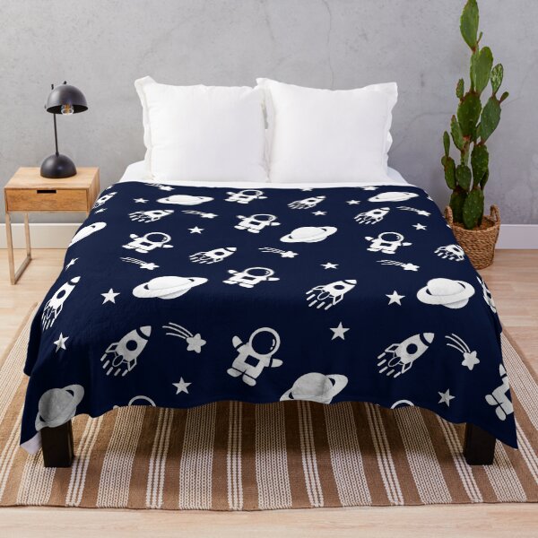 Item preview, Large Pattern Astronaut in space on a Navy Background By Eliza designed and sold by Katrina-Clayton.