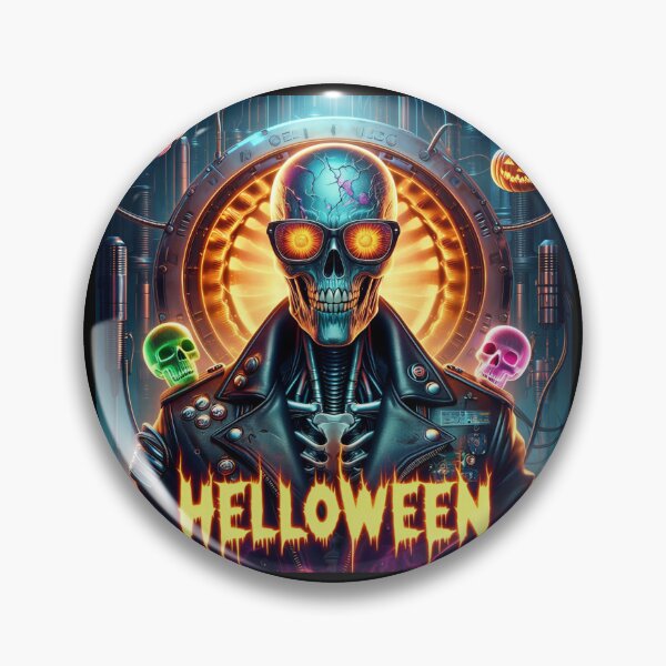 Item preview, Halloween Cyberpunk Horror Punk Skeleton designed and sold by Voodoo Store Paranormal Collections.