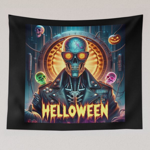 Item preview, Halloween Cyberpunk Horror Punk Skeleton designed and sold by Voodoo Store Paranormal Collections.