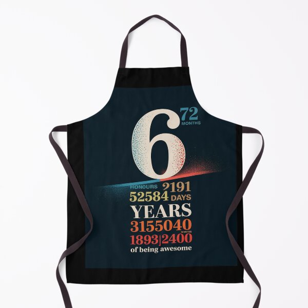 Item preview, 6th Birthday 6 Years Old 72 Months  designed and sold by BeetleMalon.