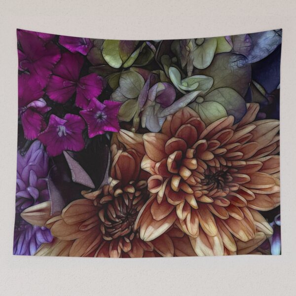 Item preview, October Flowers 1 designed and sold by bloomingvine.