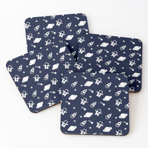 Item preview, Medium Pattern Astronaut in space on a Navy Background By Eliza designed and sold by Katrina-Clayton.