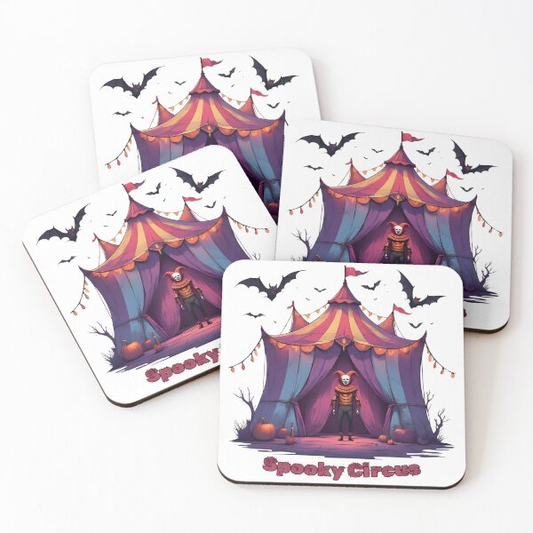 Item preview, Neon Spooky Circus – Creepy Clown Halloween Design designed and sold by Pixel--Threads.