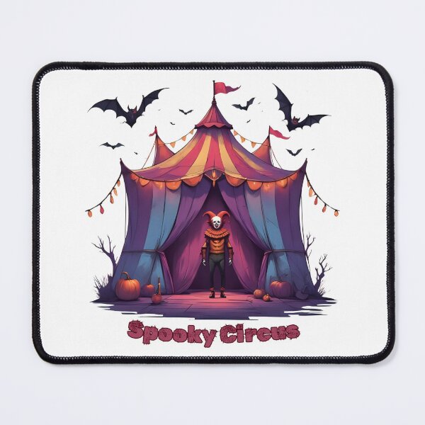 Item preview, Neon Spooky Circus – Creepy Clown Halloween Design designed and sold by Pixel--Threads.