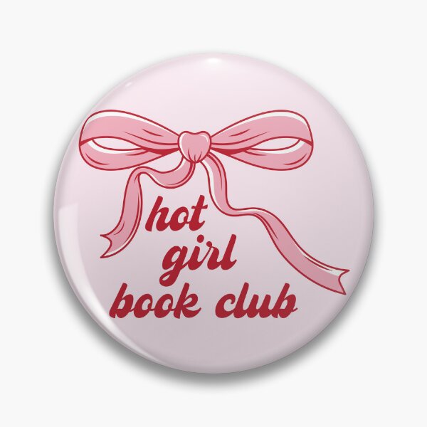 Item preview, Hot Girl Book Club – Feminine Reading Aesthetic with Pink Bow designed and sold by chillaxcats.
