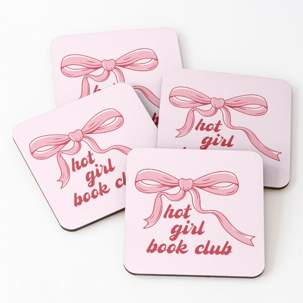Item preview, Hot Girl Book Club – Feminine Reading Aesthetic with Pink Bow designed and sold by chillaxcats.