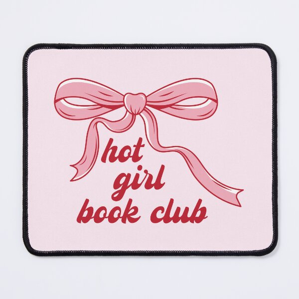 Item preview, Hot Girl Book Club – Feminine Reading Aesthetic with Pink Bow designed and sold by chillaxcats.