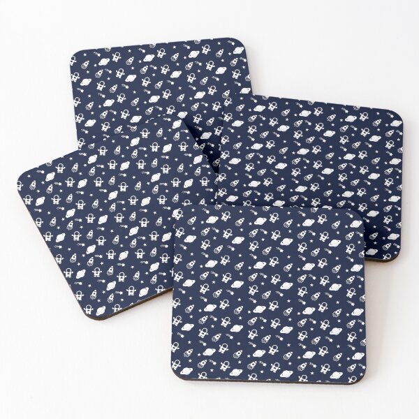 Item preview, Small Pattern Astronaut in space on a Navy Background By Eliza designed and sold by Katrina-Clayton.