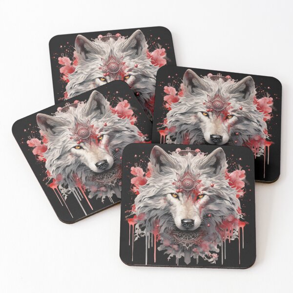 Item preview, Crowned Blood Wolf - Sacred Guardian of Crimson Rites designed and sold by Daagath.