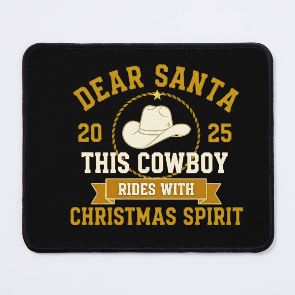 Item preview, Dear Santa This Cowboy Rides with Christmas Spirit – Western Christmas Design for Holiday Apparel & Gifts designed and sold by SkyTastic.