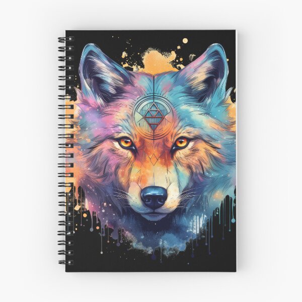 Item preview, Psychedelic Spirit Wolf – Visionary Drip Geometry designed and sold by Daagath.