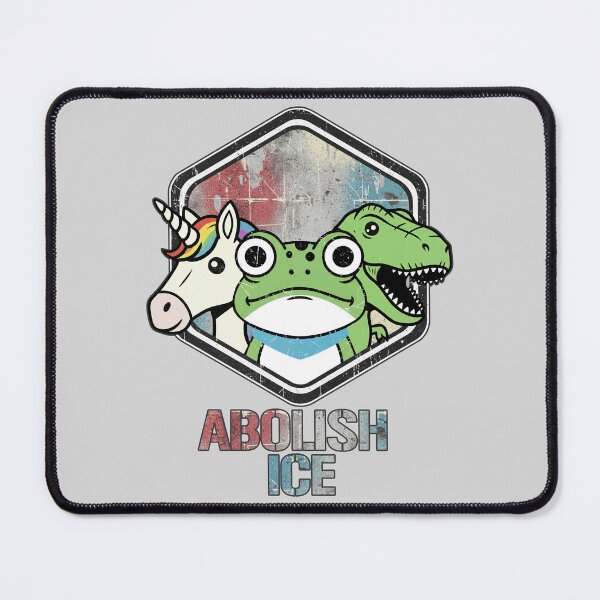 Item preview, Abolish ICE Protest Art | Portland Frog Unicorn Dino Resistance Design designed and sold by 3MillsDesign.