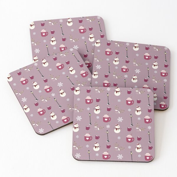 Item preview, Medium Snowman in Winter (pink) By Eliza designed and sold by Katrina-Clayton.