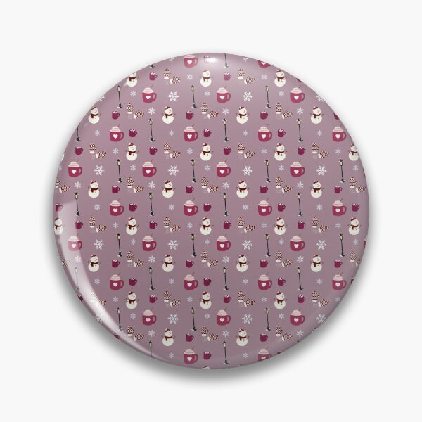 Item preview, Small Pattern Snowman in Winter (pink) By Eliza designed and sold by Katrina-Clayton.