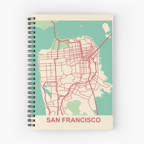 Item preview, San Francisco Map (USA) designed and sold by MapsByLeo.