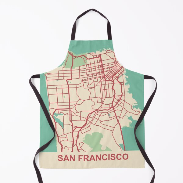 Item preview, San Francisco Map (USA) designed and sold by MapsByLeo.