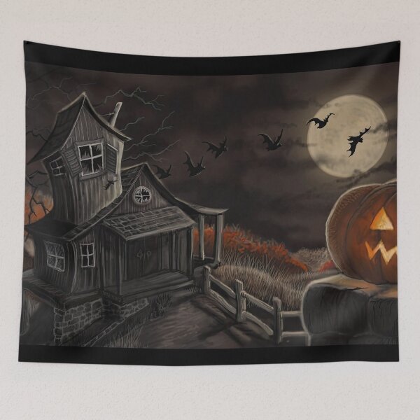 Item preview, Halloween Horror: Soul of the Jack-O'-Lantern Art Print designed and sold by CleoniqueH.