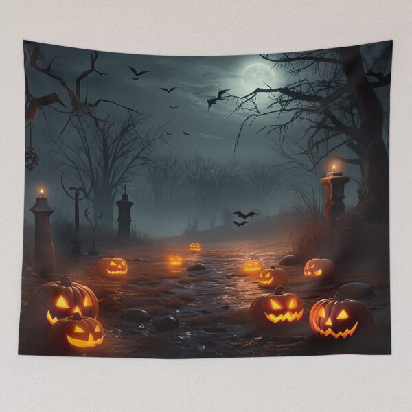 Item preview, Halloween Horror: Soul of the Jack-O'-Lantern Art Print designed and sold by CleoniqueH.