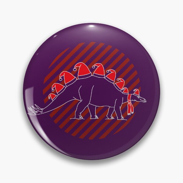Item preview, Stegosaurus wearing Christmas hats white designed and sold by Avonduren.