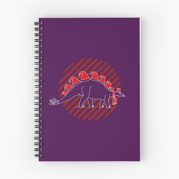 Item preview, Stegosaurus wearing Christmas hats white designed and sold by Avonduren.