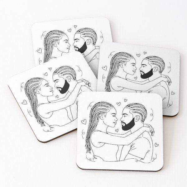 Item preview, Minimal Line Art Couple in Love designed and sold by LoveMatchShop.