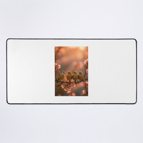 Item preview, "Pássaros entre Flores ao Entardecer" designed and sold by Leonornature.