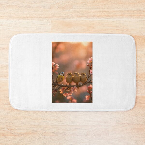 Item preview, "Pássaros entre Flores ao Entardecer" designed and sold by Leonornature.