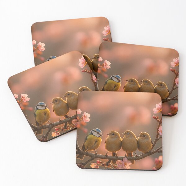 Item preview, "Pássaros entre Flores ao Entardecer" designed and sold by Leonornature.
