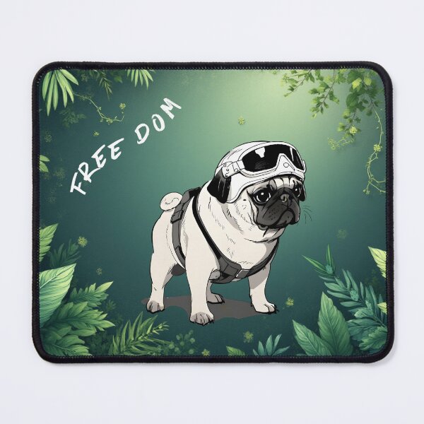Item preview, Freedom Dog Illustration – Pug Power designed and sold by 8-Maxwell-8.