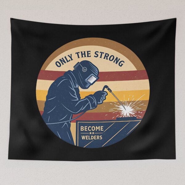 Item preview, Only the Strong Become Welders – Retro Sunset Welding designed and sold by VividOrganica.