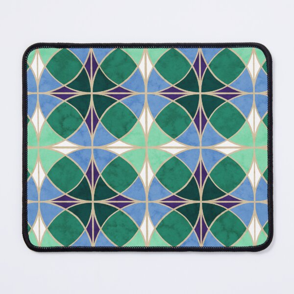 Item preview, Green and Blue Circular Tiles designed and sold by EBParsley.