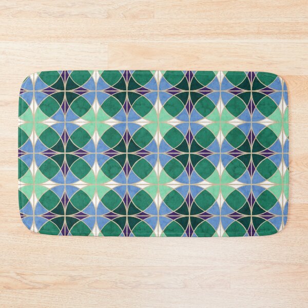 Item preview, Green and Blue Circular Tiles designed and sold by EBParsley.