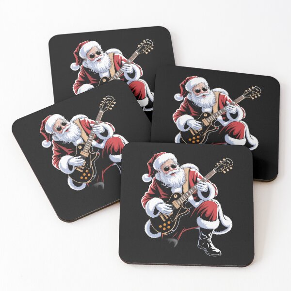 Item preview, Santa Playing Guitar designed and sold by SlogariArt.