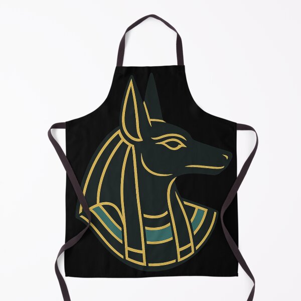 Item preview, Anubis Egyptian Jackal God - Minimal Gold Line Art Symbol designed and sold by Eye Of Horus.