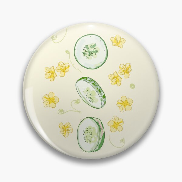 Item preview, Cucumber Slices & Flowers designed and sold by SmilingAnny.