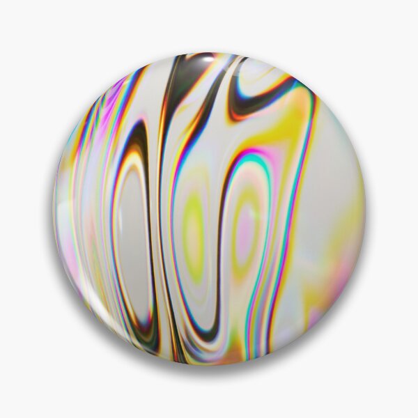 Item preview, 3D abstract dispersion glass sphere .Futuristic blob with rainbow. Liquid shape holographic spectrum colors. Prism iridescent concept designed and sold by Bubble double.